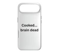 Cooked...brain dead funny design for humor Office Desk Slang Case for iPhone Air