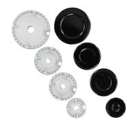 Cooker Hat Set, 8PCS Stove Lid, Oven Cooker Hob Gas Burner Cap, Gas Hob Burner Flame Cap Lid Kit, 55mm 75mm 100mm for Most Gas Stove Burners