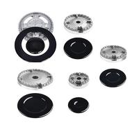 Cooker Hat Set Practical Tool Burner Crown and Flame Cap Set Oven Frame Cover Range Cap