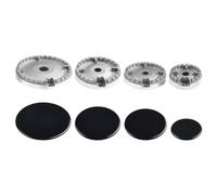 Cooker Hat Set, Universal Cookware Hat Sets Stove Lid Upgraded Gas Burners Fits Most Gas Stove Burner(Flat)