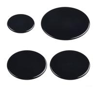 Cooker Hob Gas Burner Cap, 4PCS Thickened Burner Crown Cap Replacement Kit For Most Medium Gas Ranges Enhances Cooking Efficiency(Flat)