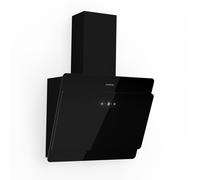 Cooker Hood 60 cm Angled Extractor Chimney Hood Kitchen Stainless Steel Black [EEK: B]