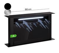 Cooker Hood 60 cm Kitchen Extractor Fan Built-in Vent 576 m³/h LED Touch Black [EEK: A+]
