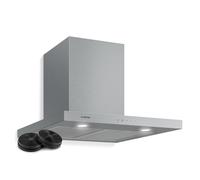 Cooker Hood 60cm Angled Kitchen Extractor Fan Chimney Stainless Steel LED Silver