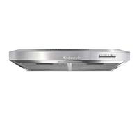 Cooker Hood 60cm, Quiet and Powerful Extractor Fan Kitchen, Recirculating and Vent Mode, 3 Speed, 200m³/h, Slimline Visor Extractor Hood with Filter, Stainless Steel, Undercabinet Hoods Wall Mounted