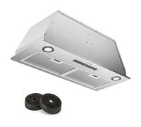 Cooker Hood 70 cm Extractor Fan Kitchen Chimney Hood w/ LED Light Grease Filters [EEK: A++]