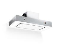 Cooker Hood 90 cm Angled Kitchen Extractor Fan Chimney Stainless Steel LED White
