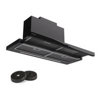 Cooker Hood 90 cm Extractor Fan Kitchen Chimney Hood LED Grease Filters 640 m³/h [EEK: B]