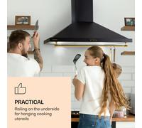 Montblanc 90 Cooker Hood 610m³/h 165W 2 x 1.5W LED Railing