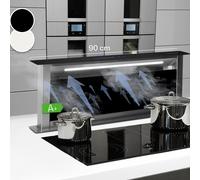 Cooker Hood 90cm Kitchen Extractor Fan Downdraft Vent 576m³/h Recirculate Touch [EEK: A+]