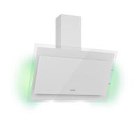 Cooker Hood 90cm White Angled Kitchen Extractor Fan Chimney Hood Touch Glass LED [EEK: A++]