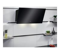 60cm Angled Cooker Hood, Hob2Hood® Technology, 510m³/h Extraction, 3 Speed Settings, Black