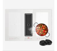 Cooker Hood Extractor 391 m³/h Induction Hob Flex Zone Glass Ceramic Downdraft