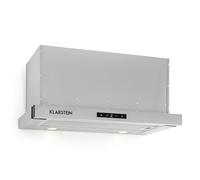 Cooker Hood Extractor 60cm Under Cabinet Kitchen Exhaust Halogen Light Silver