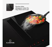 Chef-Fusion Down Air System induction hob + extractor hood 60cm 600 m³/h exhaust air capacity EEC A