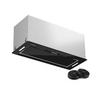 Cooker Hood Extractor Fan Kitchen Chimney Hood LED Grease Filters 466 m³/h Black [EEK: A++]