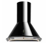 Cooker Hood Extractor Kitchen Retro 60cm LED Touch Steel 610 m³/h Wall Black [EEK: A]