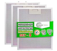Cooker Hood Filter 3 Pieces 305 x 267 x 9 mm with Original Code 480122102168 for Whirlpool 405525042-9 4055250429 for Electrolux - 5 Year Warranty - ONIX TECH