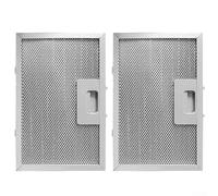 cooker hood filter hob 2 Pcs Cooker Hood Metal Grease Filter, 5-Layer Metal Mesh Extractor Vent Filters For Home Kitchen Extractor Fan, 506 X 300 X 9 Mm