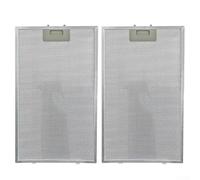 cooker hood filter hob 2pcs Cooker Hood Filter Grease Metal for Cooker Hood Extractor Fan Vent, Mesh Grease Filters, 5-Layer,260Mm X 460Mm