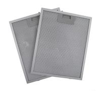 cooker hood filter hob 2PCS Cooker Hood Metal Grease Filter, 320X260x9mm Silver Cooker Hood Filters Metal Grease Filter Mesh, For Kitchen Extractor Vent
