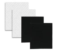 Cooker Hood Filter Kit, Extractor Fan Filters, Universal Cut To Size 2X Cooker Hood Grease 2 X Charcoal Filters Contains Total 4 Filters