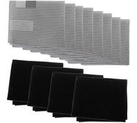 SPARES2GO Cooker Hood Grease Filter Kit for Belling Kitchen Extractor Fan Vent (8 x Grease, 4 x Carbon Filters)