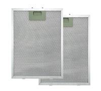 Cooker Hood Filter,Metal Grease Filter, 2pcs Cooker Hood Filters, Universal Extractor Fan Filter, Metal Mesh Filters, Extractor Vent Filter(305 * 267 * 9mm)