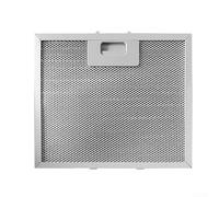 Cooker Hood Filter,Metal Grease Filter, 400 x 300 x 9mm Silver Metal Mesh Cooker Hood Filters for Kitchen Extractor Vent