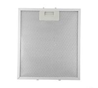 Cooker Hood Filter Replacement 370 X 270 Mm, 5-Layer Aluminum Mesh Hood Vent Filter, For Kitchen Extractor Fan Vent, Silver