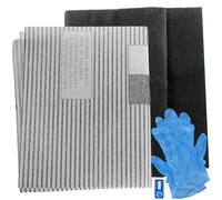 SPARES2GO Large Cooker Hood Grease Filters for Smeg Vent Extractor Fans (2 x Filter, Cut to Size - 100 cm x 47 cm)