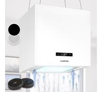 Cooker Hood Island Cooker Extractor Hood Kitchen Ceiling Hood 40 cm Steel White [EEK: A]