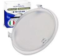Cooker Hood Light Cover Ø 75x13 mm with Original Code C00131575 C00861131 482000014941 488000861131 for Whirlpool for Turboair for Elica - MADE IN ITALY - MONTERAL