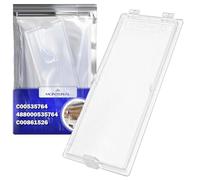 Cooker Hood Light Cover 130x55 mm with Original Code C00535764 488000535764 C00861526 for Whirlpool for Indesit for Hotpoint for Ariston for Bauknecht - Warranty 10 Years - MONTERAL