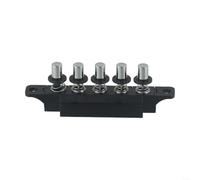 Cooker Hood Switch Replacement Part 5 Button Control Panel for Extractor Fan Ventilation - Hard Plastic Metal 110x40mm Black Unit