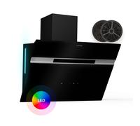 Cooker Hood Wall-Mounted Extractor Hood 60 cm 600 m³/h Extractor LED Light Touch [EEK: A]