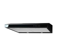 Cooker Hood WK-7 K50 Black / 50 cm / 160 m³/h + Black Glass for Built-In Device Flat Hood