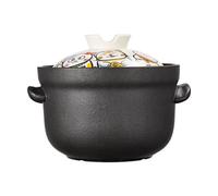 COOKER KING Japanese-Style Clay Pot, Stew Pot, Ceramic Pot, For Gas Stoves, High-Temperature Resistant, 3 L