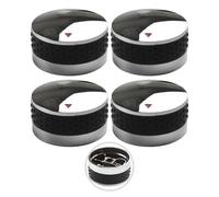Cooker Knobs,Gas Stove Cooker Control Knobs 4PCS Gas Grill Control Knobs Replacement Silicone Ring Rotary Switches Fit BBQ Gas Grill For Oven Stove Round Accessory(50mm)(58mm)