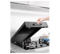 Cooker Protective Covers,Carbon Steel Gas Hob Cover Plate,Noodle Board Cooktop Cover,Multi-Functional Covered Shelving Unit for Kitchen(L35xW40xH7cm/13.8x15.7x2.8in)