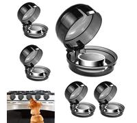 Cooker Safety Knob Covers, Child Proof Oven Lock Knob Cover, Universal Cooker Protector, Strong Adhesive Button Cover Protector, Kitchen Accessories, 5 Pack