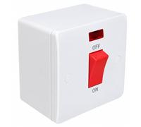 COOKER SWITCH 1 GANG 45 AMP SWITCH AND 47MM PATTRESS BOX