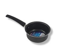 COOKEVERYDAY Non-Stick Milk Pan, 15 cm, Black