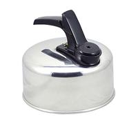 COOKEVERYDAY Polished Aluminium Whistling Kettle, 2 Litre, Silver