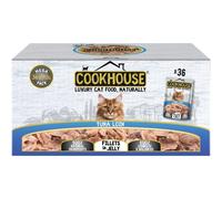 COOKHOUSE 100% Natural & Complete Luxury Wet Cat Food - 36 x 70g Pouch