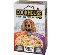 COOKHOUSE Chicken Breast Fillets in Jelly Dog Food - 6 x 100g