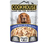 COOKHOUSE Chicken Breast with Tuna and Rice in Jelly Dog Food - 15 x 100g