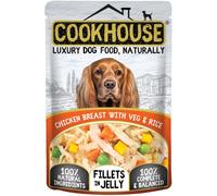 COOKHOUSE Chicken Breast with Veg and Rice in Jelly Dog Food - 15 x 100g