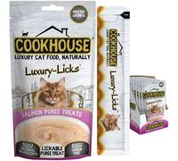 COOKHOUSE Luxury Licks Lickable Cat & Kitten Treats - Salmon - 48 x 15