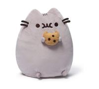 Cookie 25 Cm - Gund - Peluche De Qualit Pour Bb - Peluche Chat Gris Gourmand